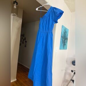 JCrew One-Shoulder Maxi Dress